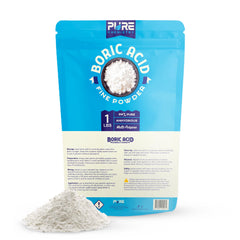 Ecoxall boric acid powder packaging shown for bulk home cleaning use.