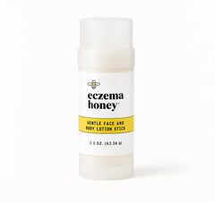 ECZEMA HONEY Gentle Lotion Stick packaging shown for easy on-the-go moisturizing