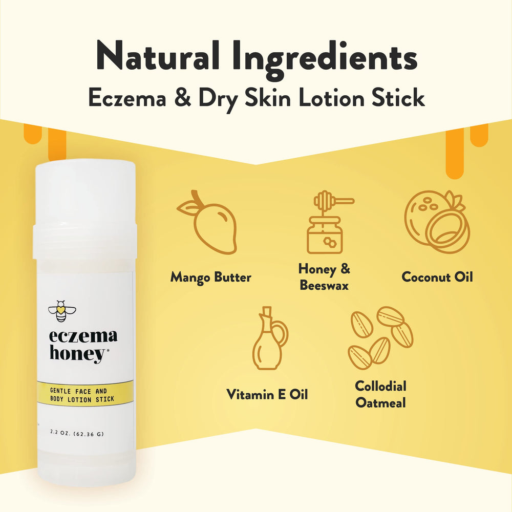 ECZEMA HONEY lotion stick texture close-up for smooth application