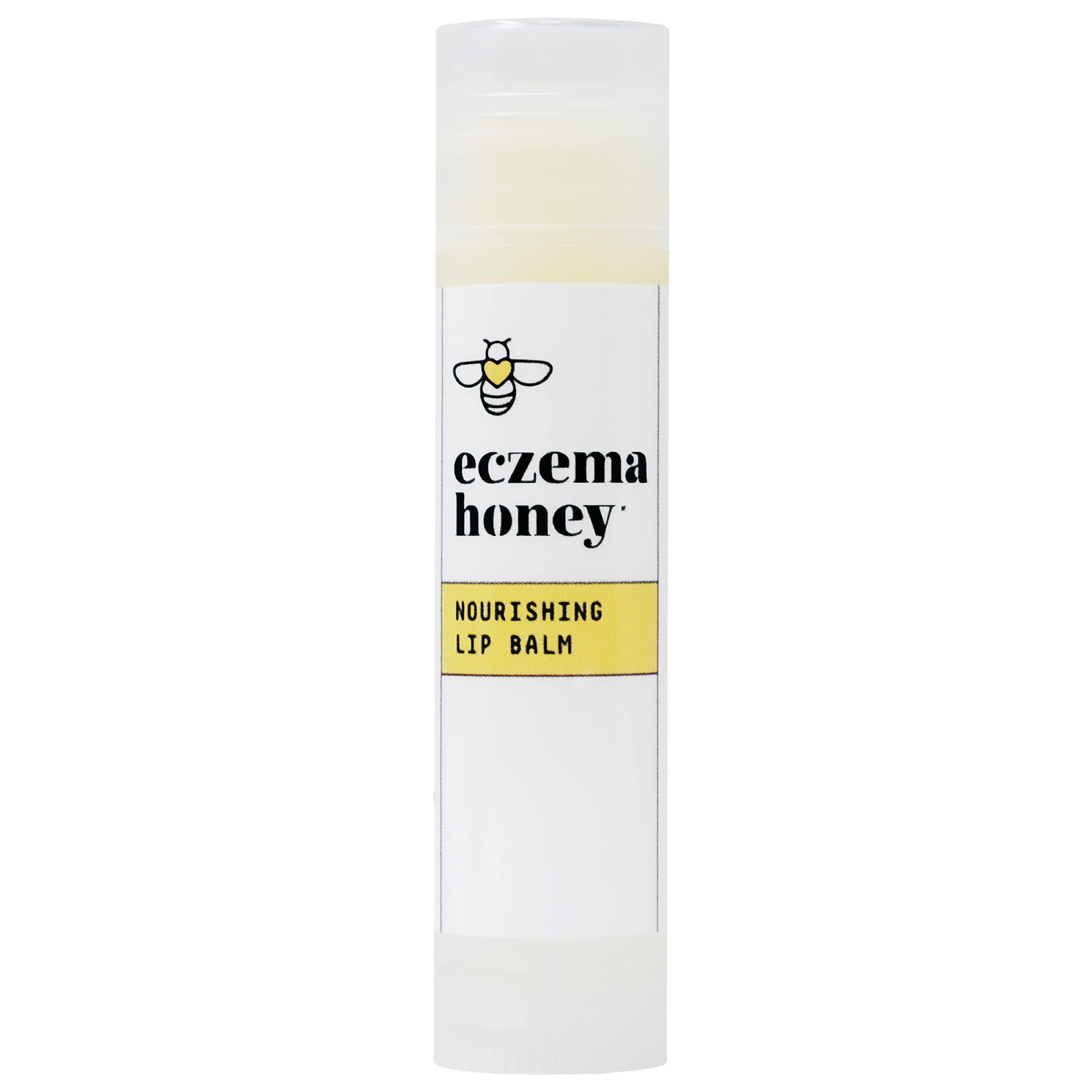 Eczema Honey Nourishing Lip Balm tube delivering long-lasting moisture for sensitive lips