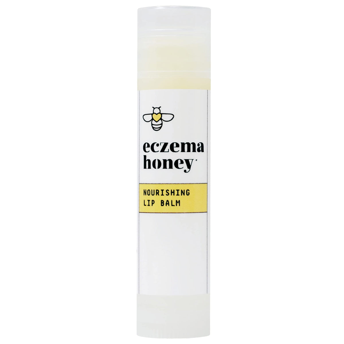 Eczema Honey Nourishing Lip Balm tube delivering long-lasting moisture for sensitive lips