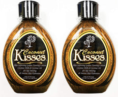 ED HARDY Coconut Kisses Golden Tanning Lotion pack front view—hydration for a deeper tan