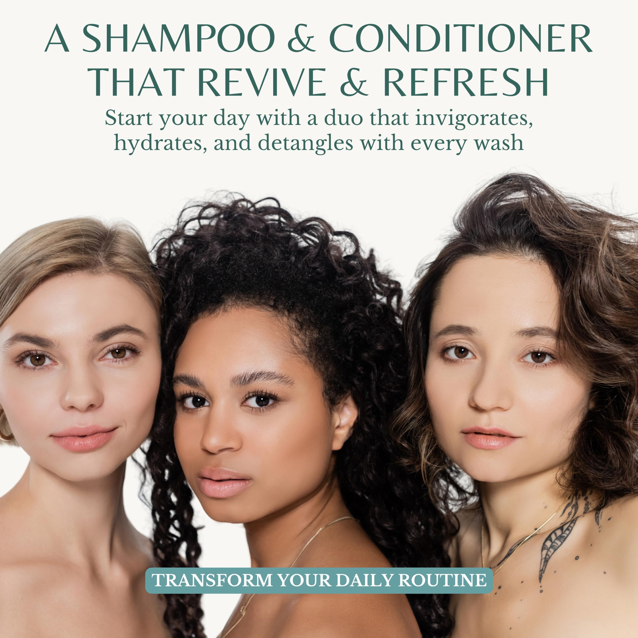 EDENIKA BOTANICALS peppermint conditioner label close-up highlights moisturizing power