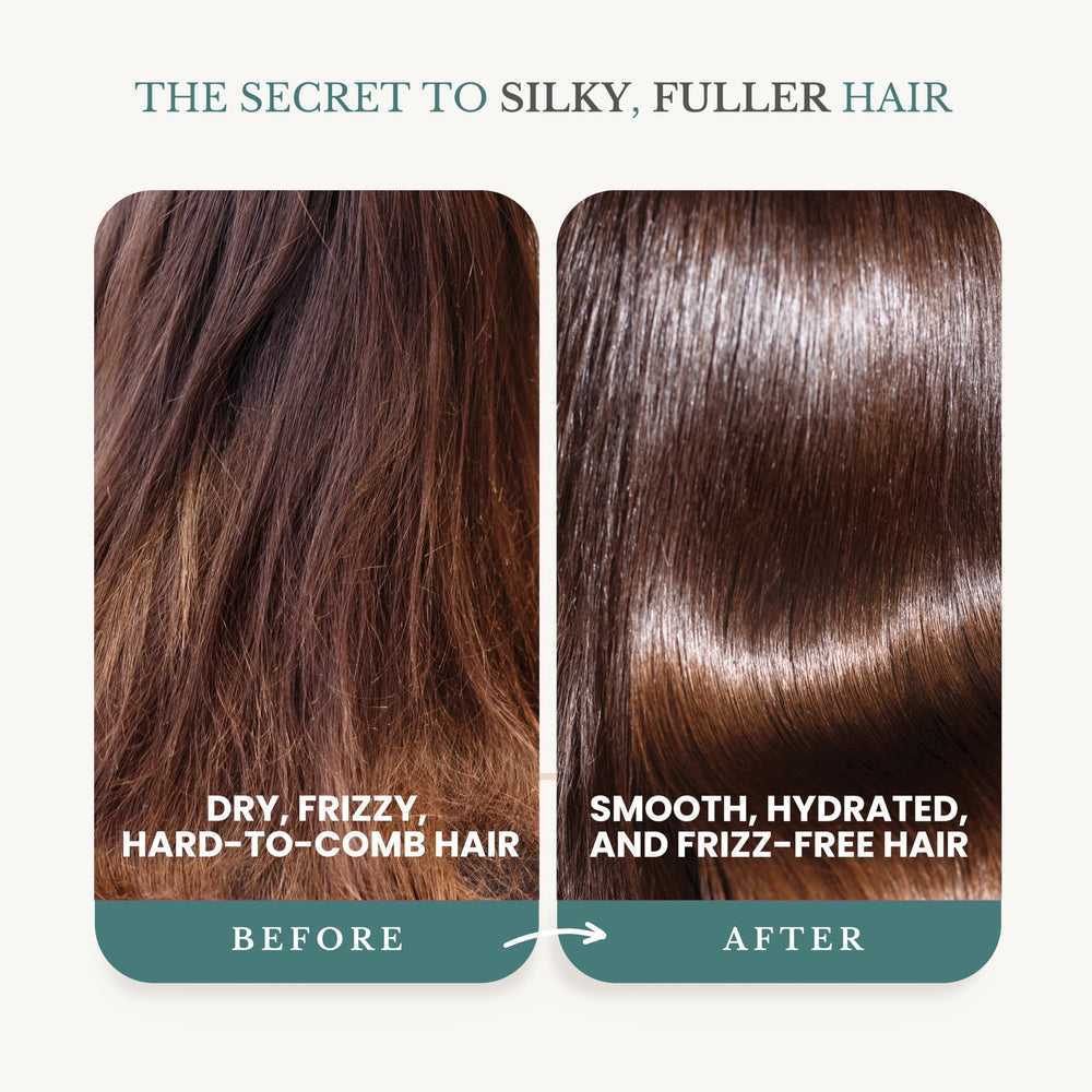 Edenika Rosemary Oil Conditioner bottle nourishes dry strands for softness.
