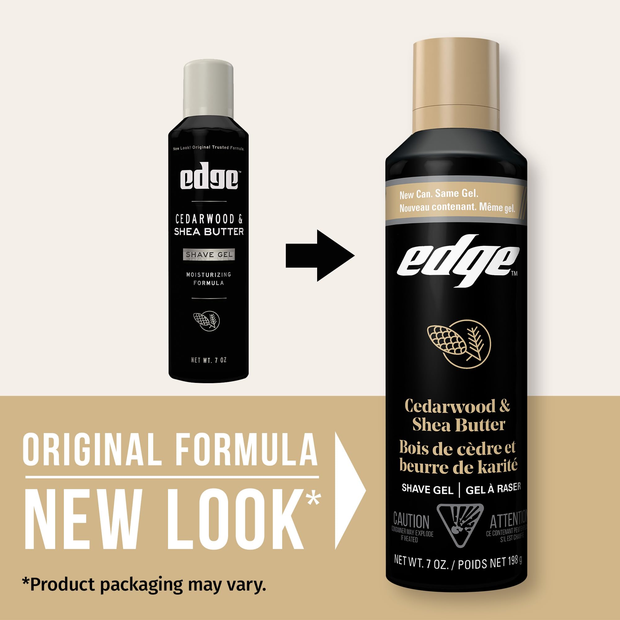 Edge Shave Gel cedarwood-shea butter close-up shows creamy glide for smooth shaves