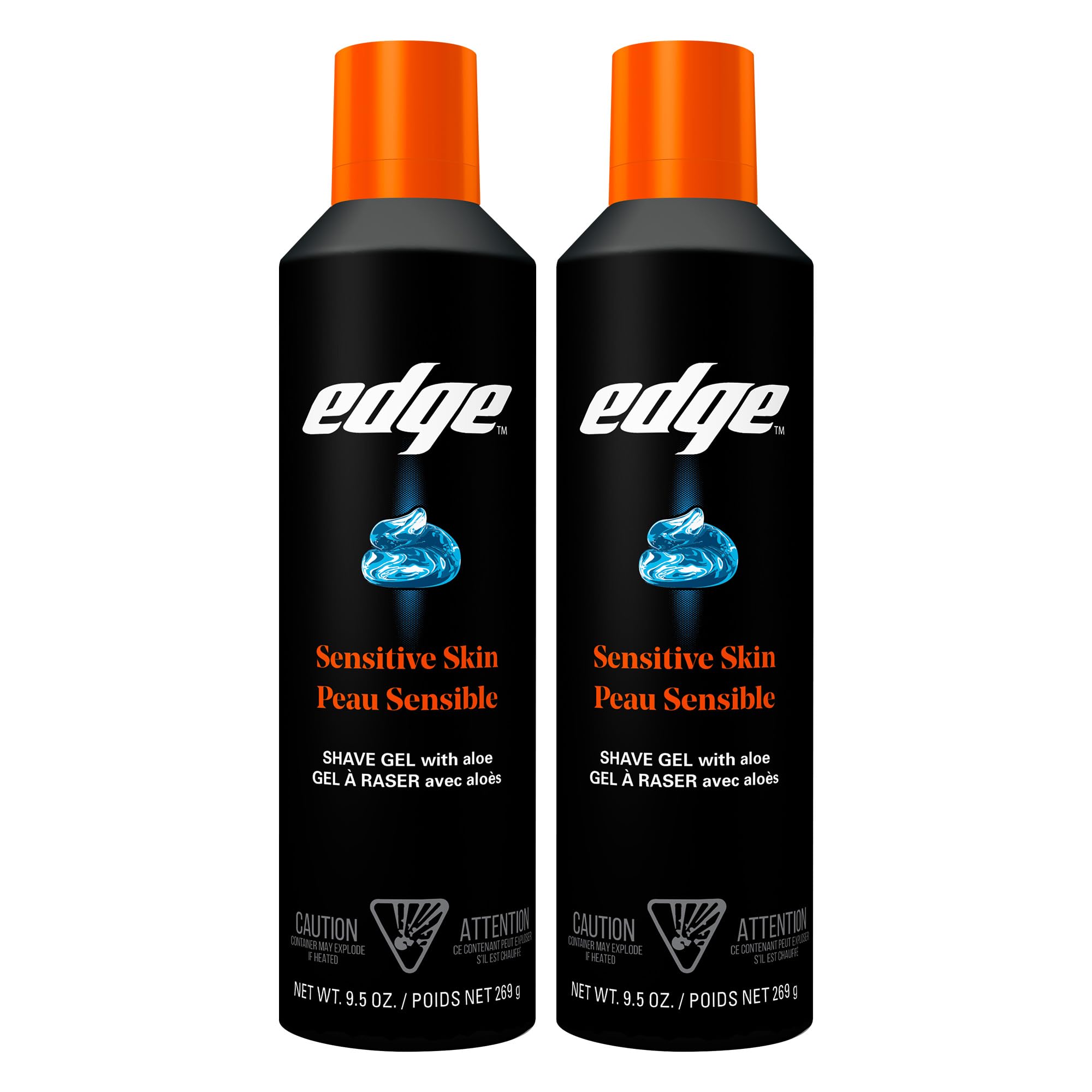 Edge Shaving Gel for Men bottle pour for easy dispensing and lather