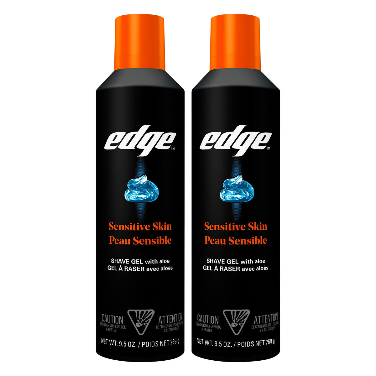 Edge Shaving Gel for Men bottle pour for easy dispensing and lather