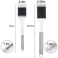 Edgnb 2-pack grill brush 14-inch for versatile cleaning on various grills