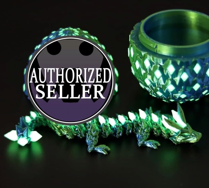 EDGRYJK glow-in-the-dark dragon egg highlighting intricate details