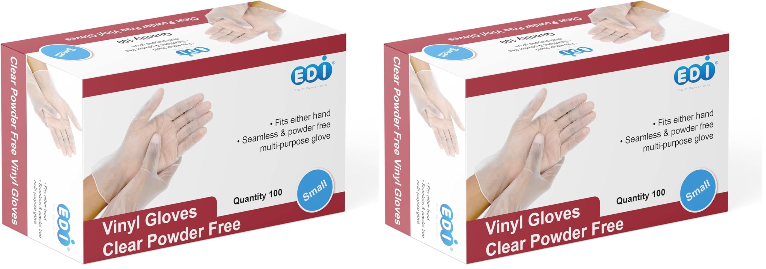 EDI clear vinyl gloves for clean hands during food prep and chores