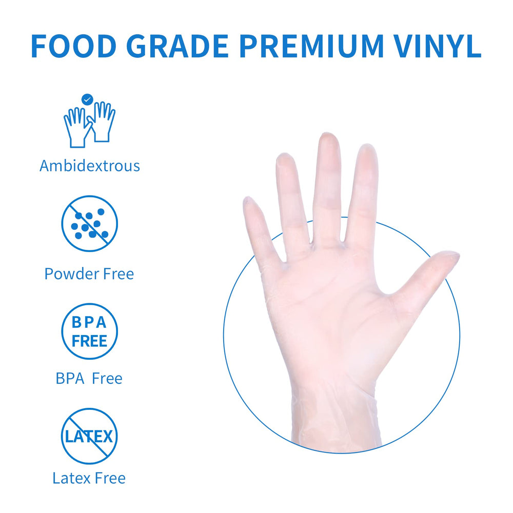 EDI powder-free vinyl gloves provide smooth donning and comfortable wear