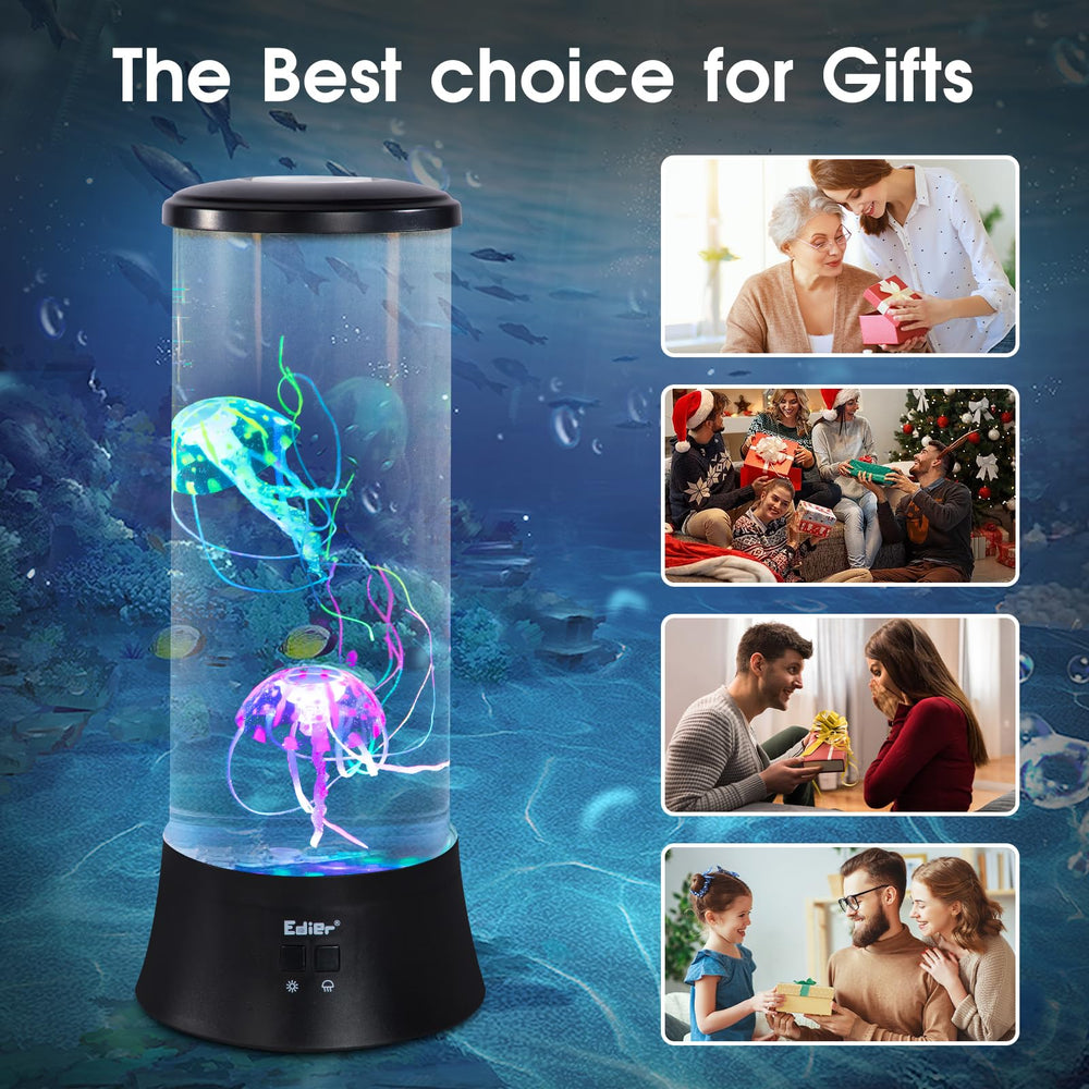 EDIER Jellyfish Lamp includes adapter plug-in for quick setup.