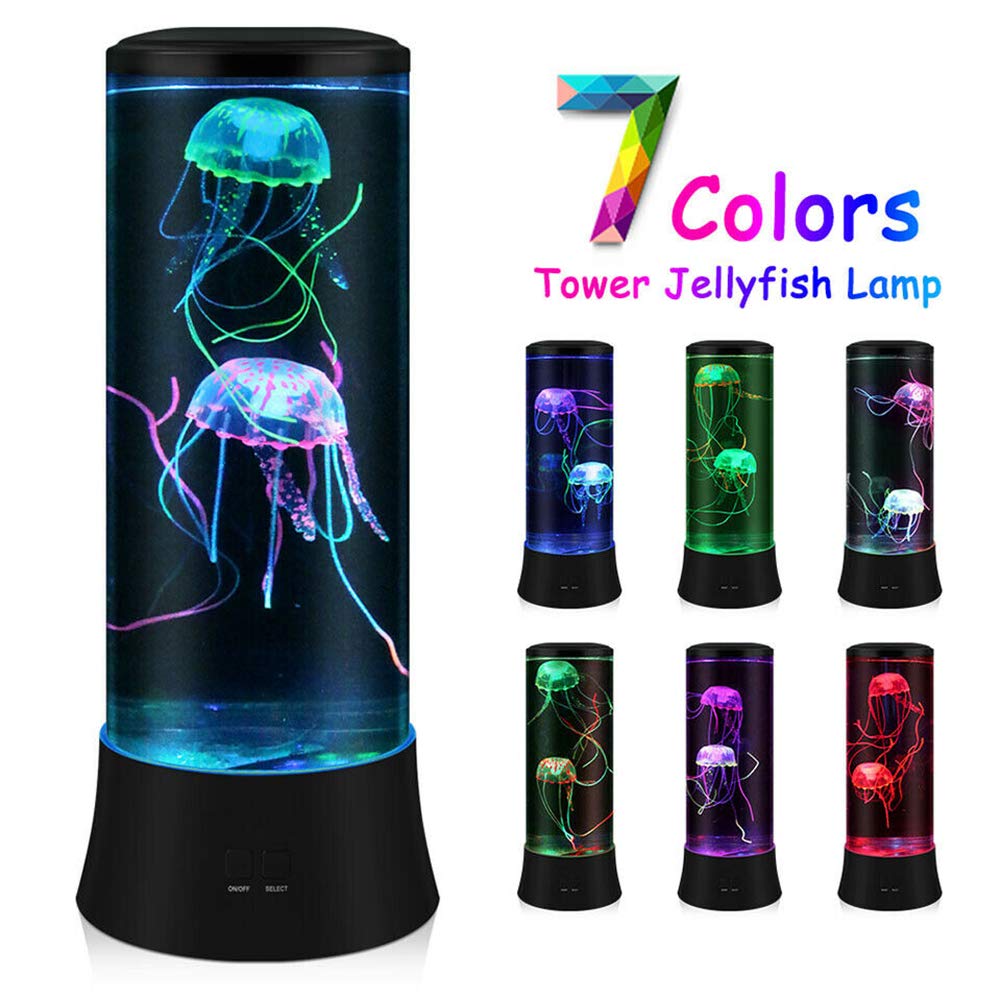 EDIER Jellyfish Lamp uses a whisper-quiet motor for peaceful nighttime viewing.