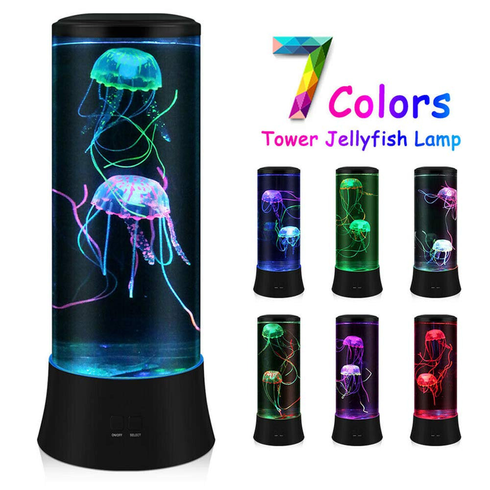 EDIER Jellyfish Lamp uses a whisper-quiet motor for peaceful nighttime viewing.