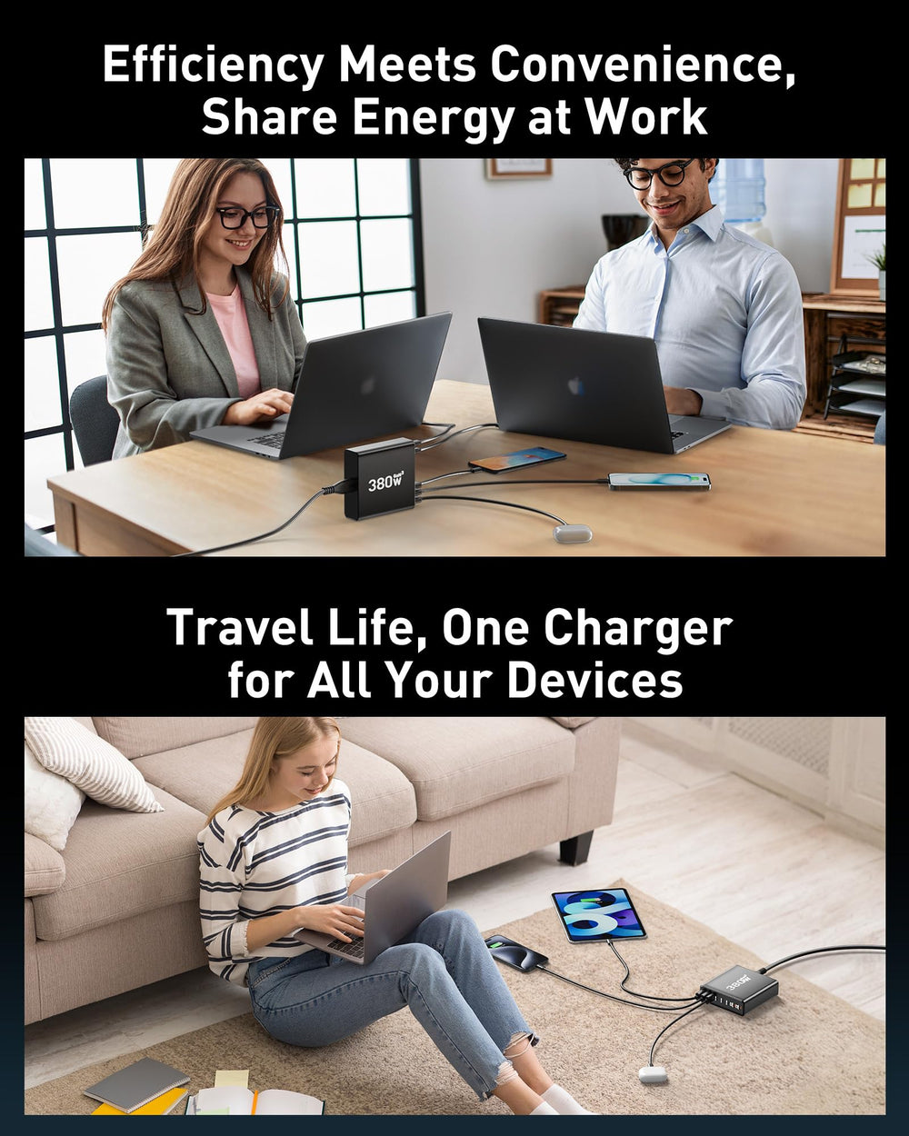 Ediliow included 100W braided USB-C cable for fast connections.