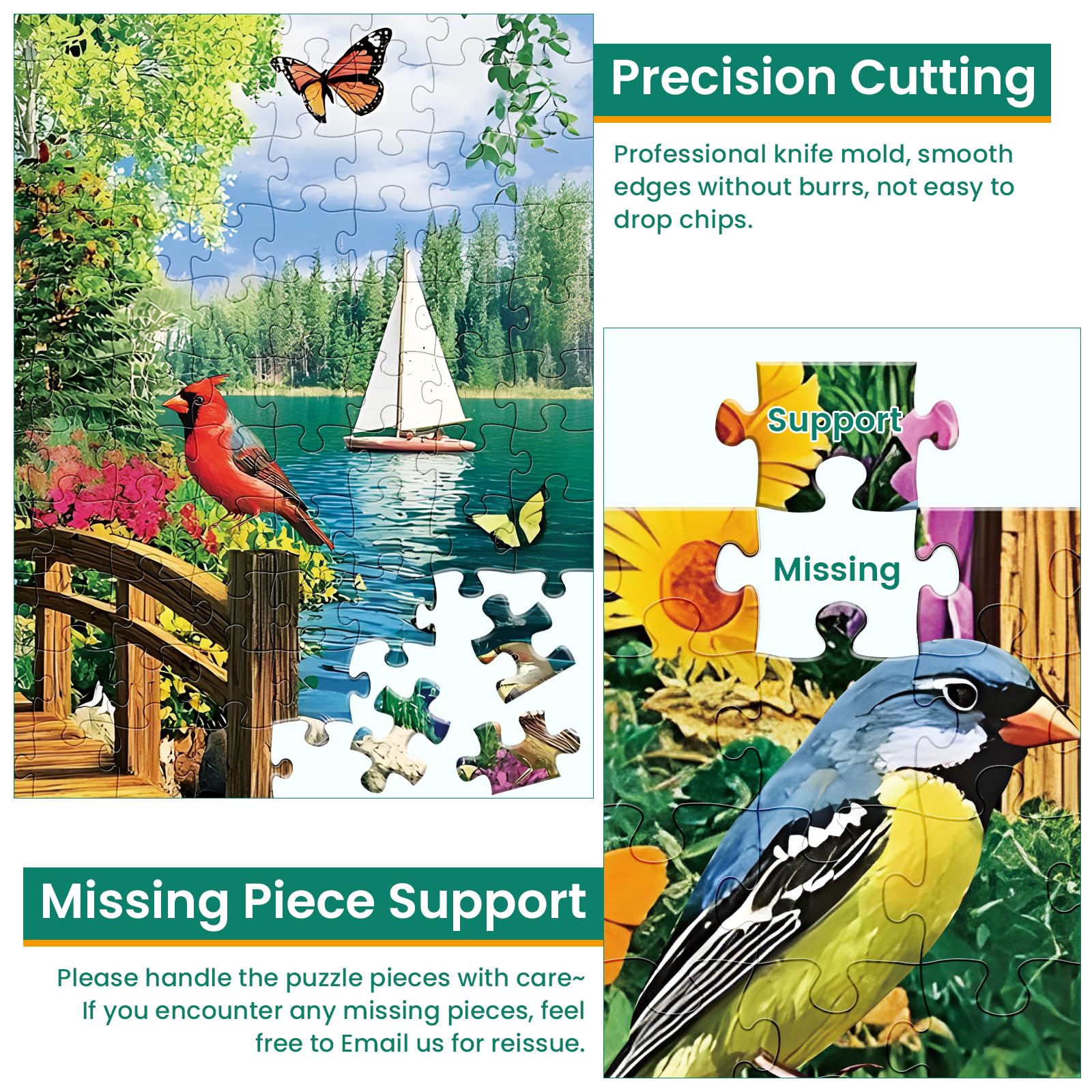Edsjegn Eco-friendly paperboard puzzle—sustainable choice for mindful puzzling.