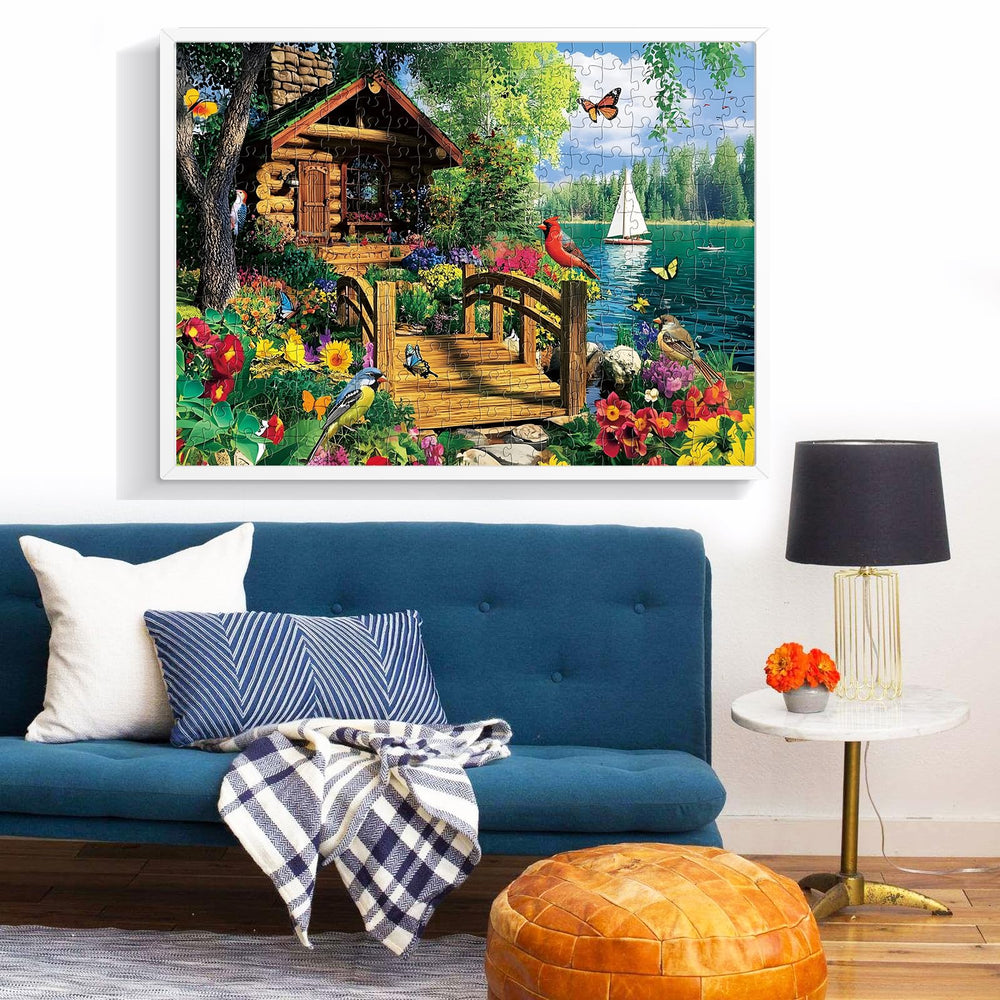 Edsjegn Finished puzzle display—beautiful art ready to showcase at home.