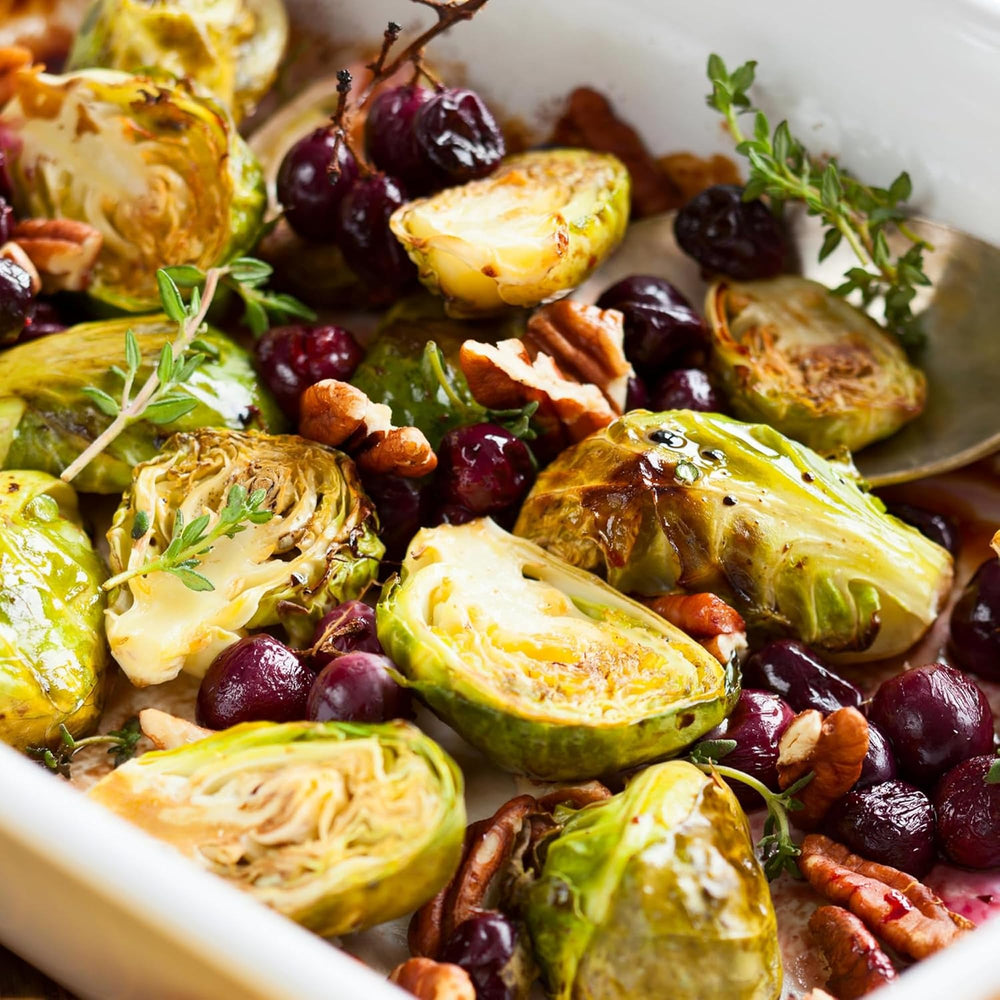 Ingredients list emphasizes plant-based flavors and tamarind-soy balance.