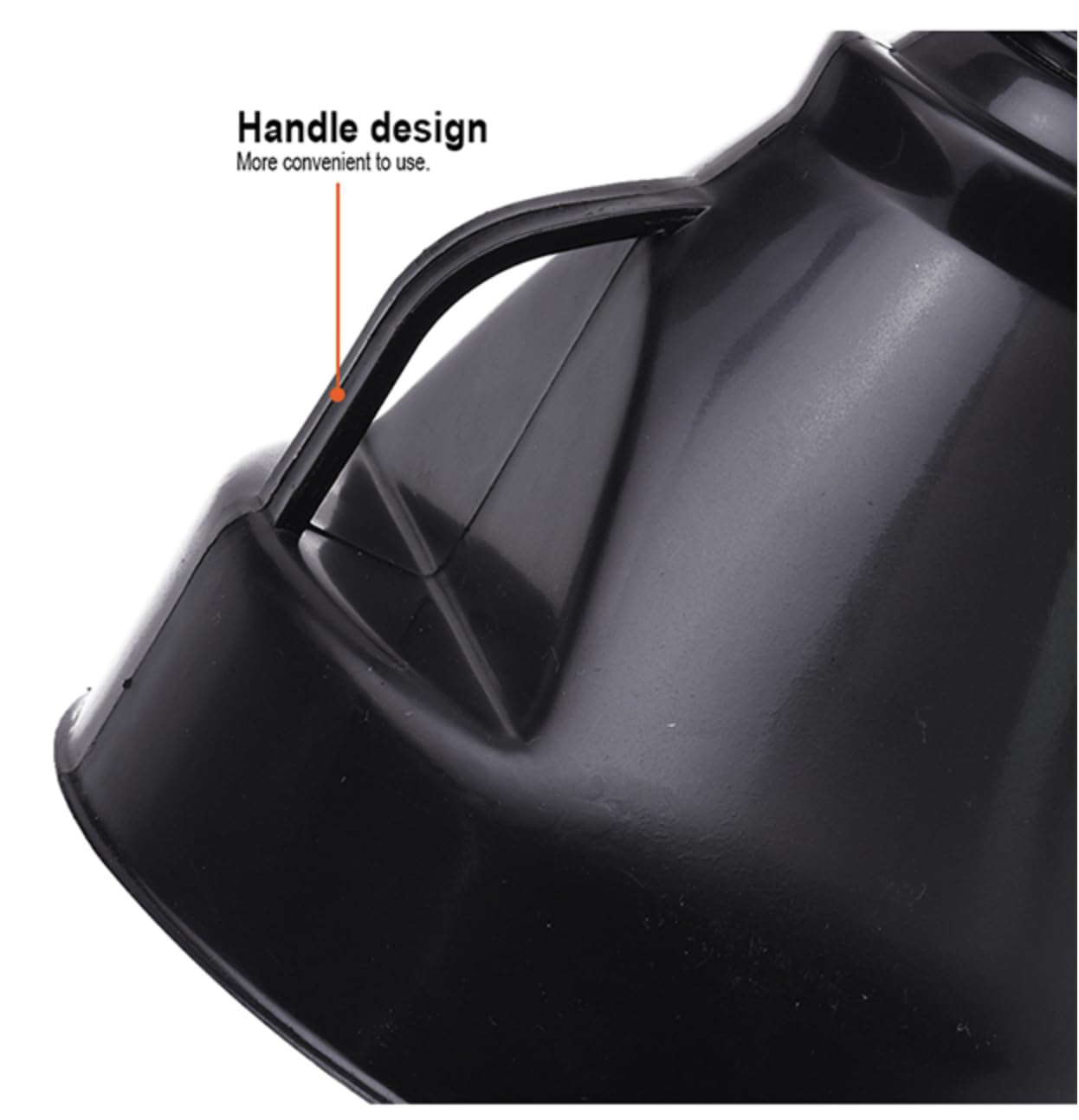 Edward Tools durable plastic funnel is built to last through repeated use.