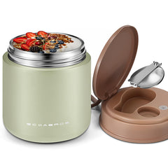 eedabros Kids Thermo lid with secure seal for spill-free lunches.
