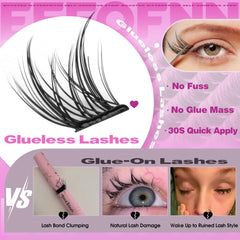 Eefofnn no-prick press-on lashes stay comfortable for sensitive eyes.