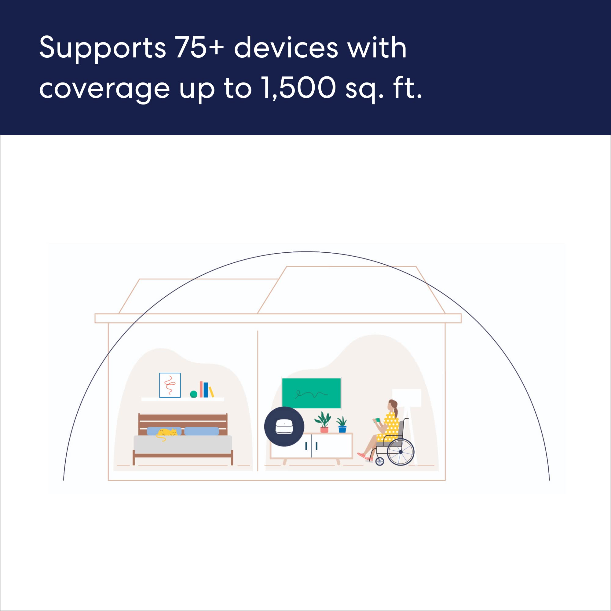 eero 6+ setup app screen guiding quick configuration from your phone.