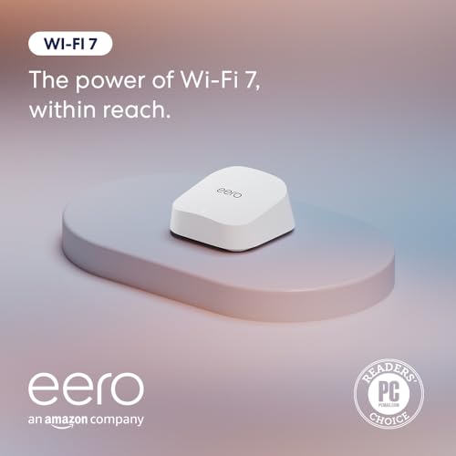 eero 7 support and 3-year warranty badge for dependable service.