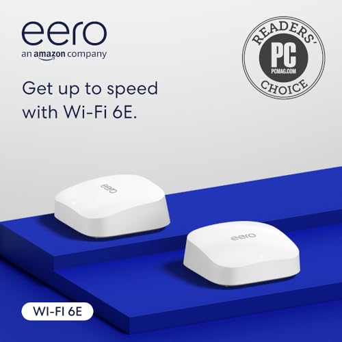 Recyclable packaging of the eero 6E box