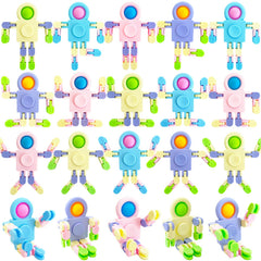 Eerrhhaq transformable chain robot toy in bright colors for playful versatility