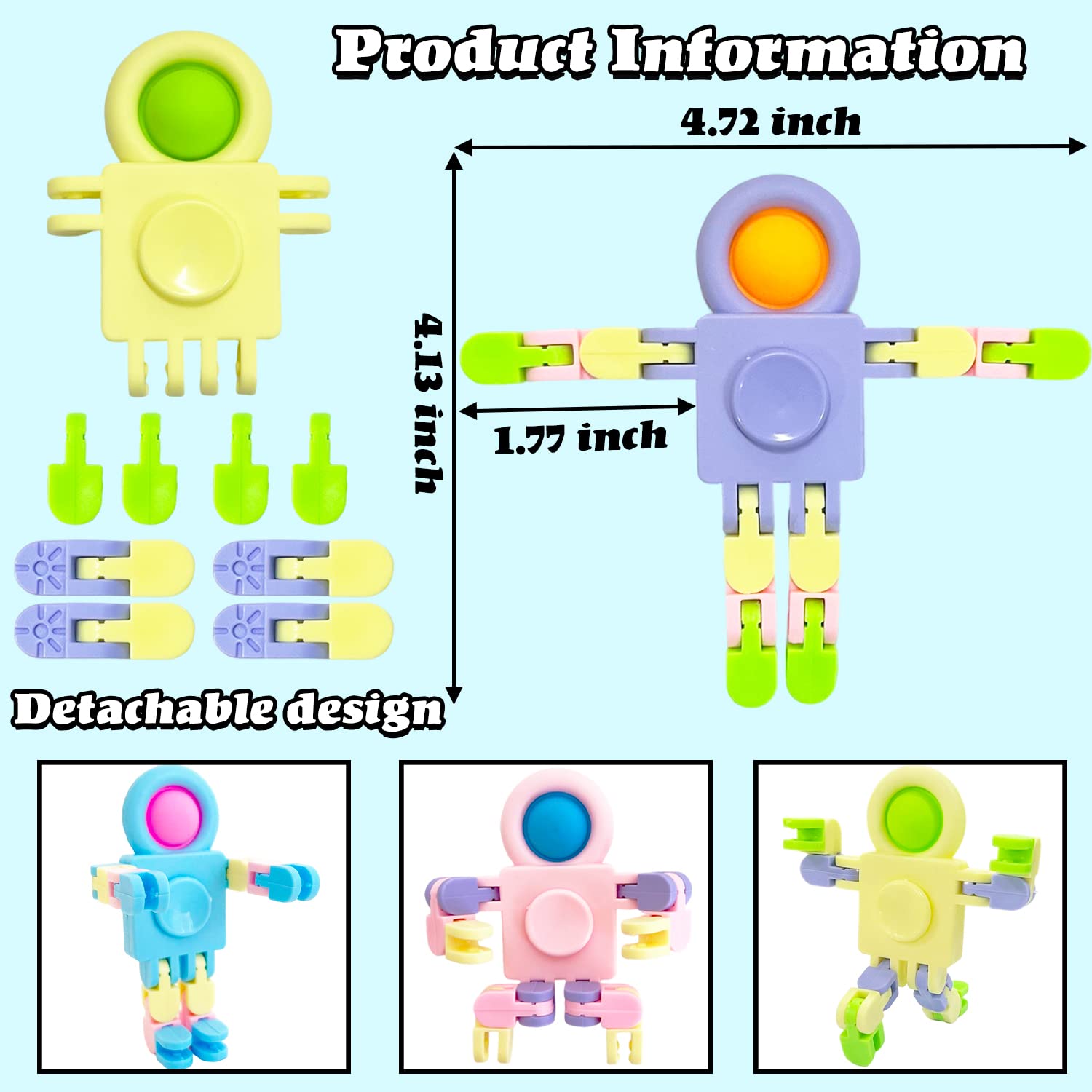 Eerrhhaq chain robot with buttons and rotating parts for shape shifting