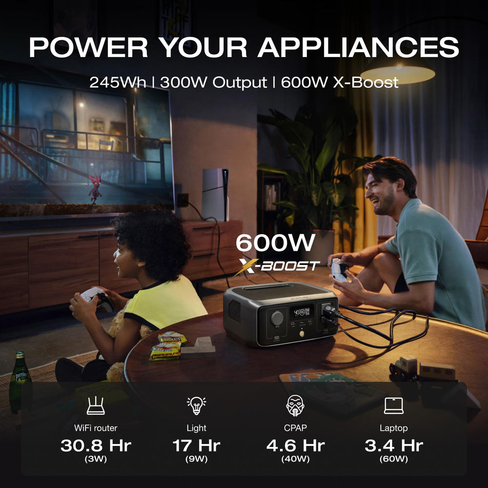 EF ECOFLOW River 3 solar input connection for charging