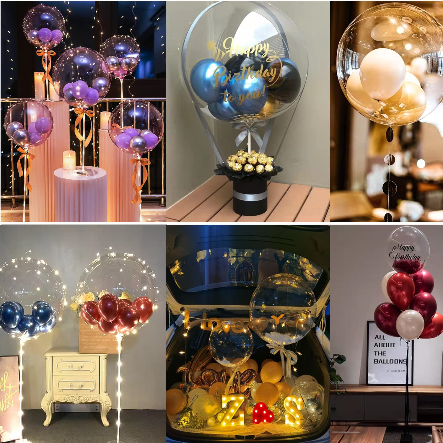 EFAY Bobo Balloons ideal for weddings, birthdays, and graduations