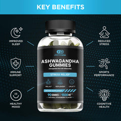 Effective Nutra Ashwagandha Gummies close-up of strawberry gummies for daily calm.