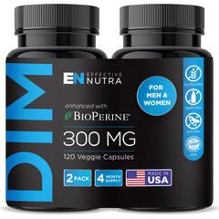 Effective Nutra Dim 300mg bottle highlighting high-potency formula for hormone support.