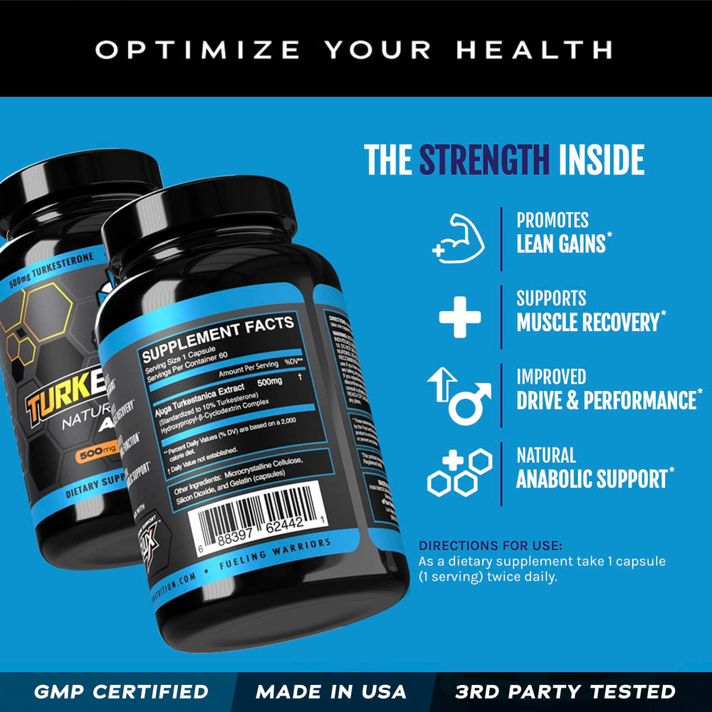 EFLOW Nutrition Turkesterone packaging image conveys premium quality and trust