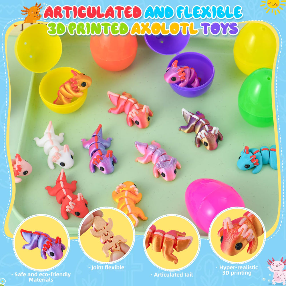 EFLSJIO articulated axolotl toys with movable joints for play