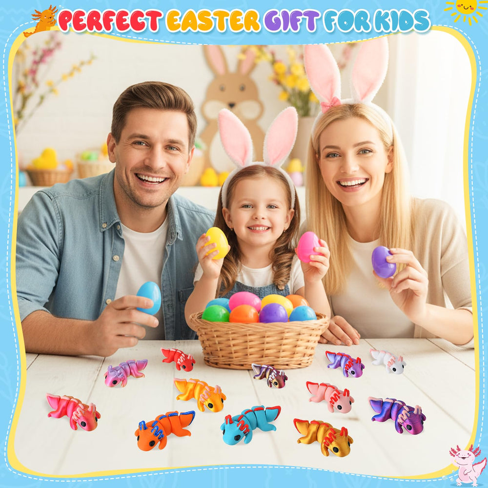 EFLSJIO Easter egg hunt toy filler with axolotl designs