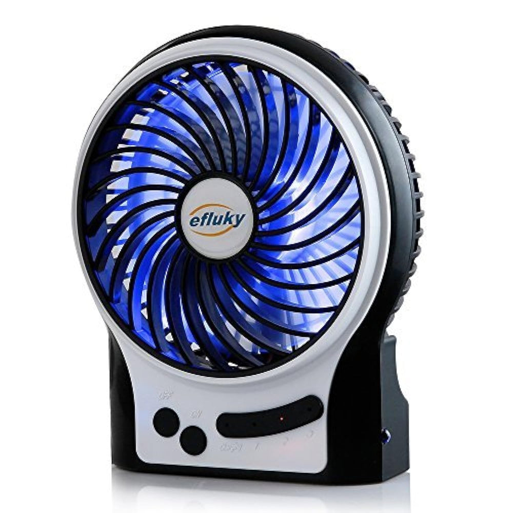 efluky mini desk fan with 3 speeds control for customizable airflow