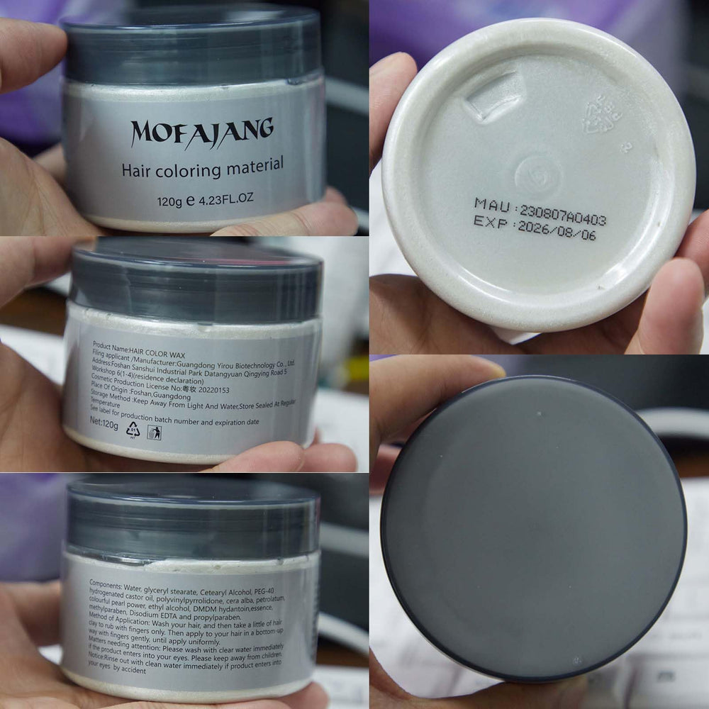 EFLY Hair Wax Color White cosplay look hints at bold temporary color for events.