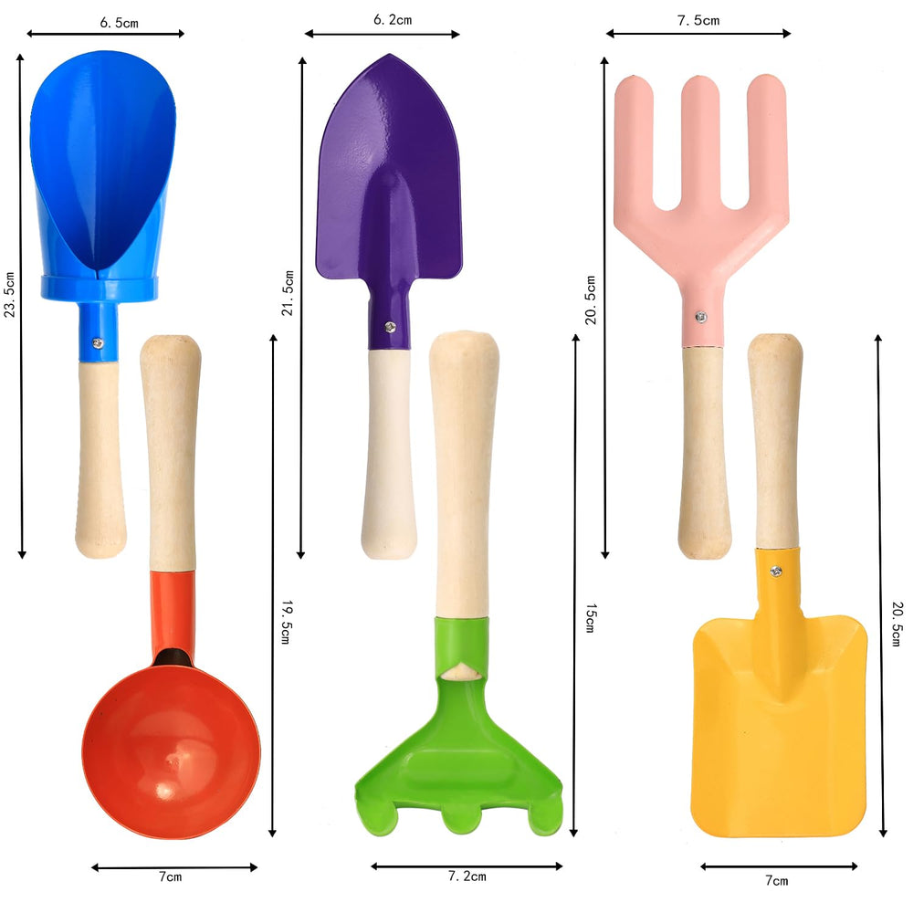 Egashow spoon tool promoting gentle soil work for kids.