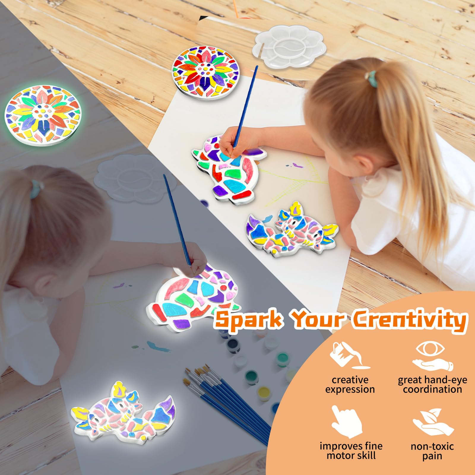 EggSun fox stepping stone ideal for classroom or yard art