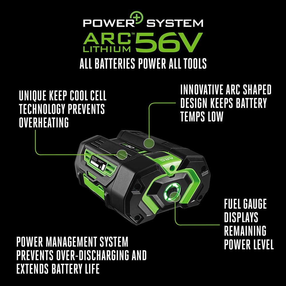 EGO 56V Standard Charger CH2100 delivering rapid, intelligent charging