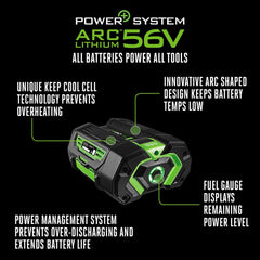 EGO 56V Standard Charger CH2100 delivering rapid, intelligent charging