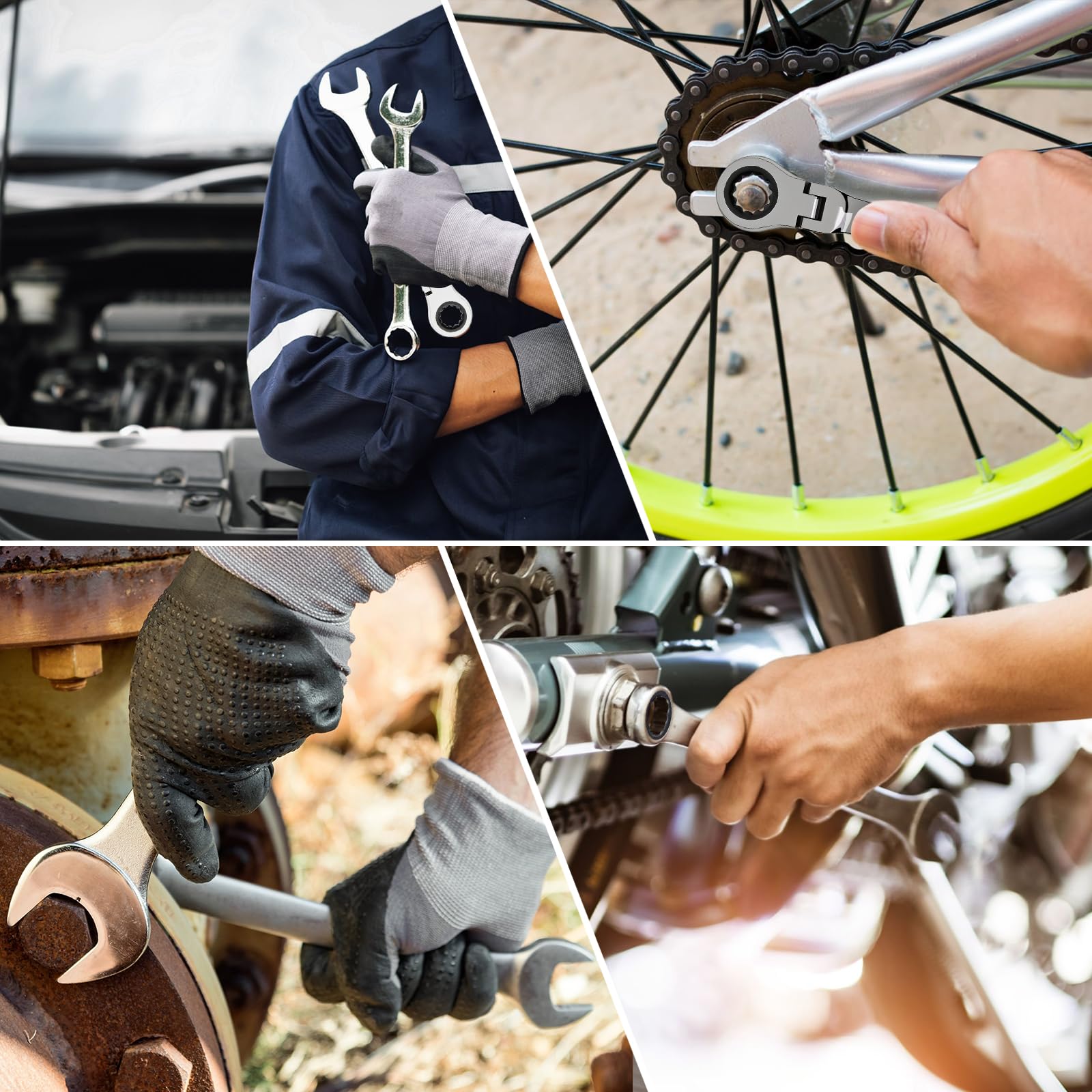 Egofine wrench suited for home garage tasks such as bike or motor repair