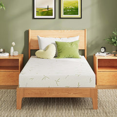 EGOHOME 8-inch twin mattress front view highlighting balanced support.