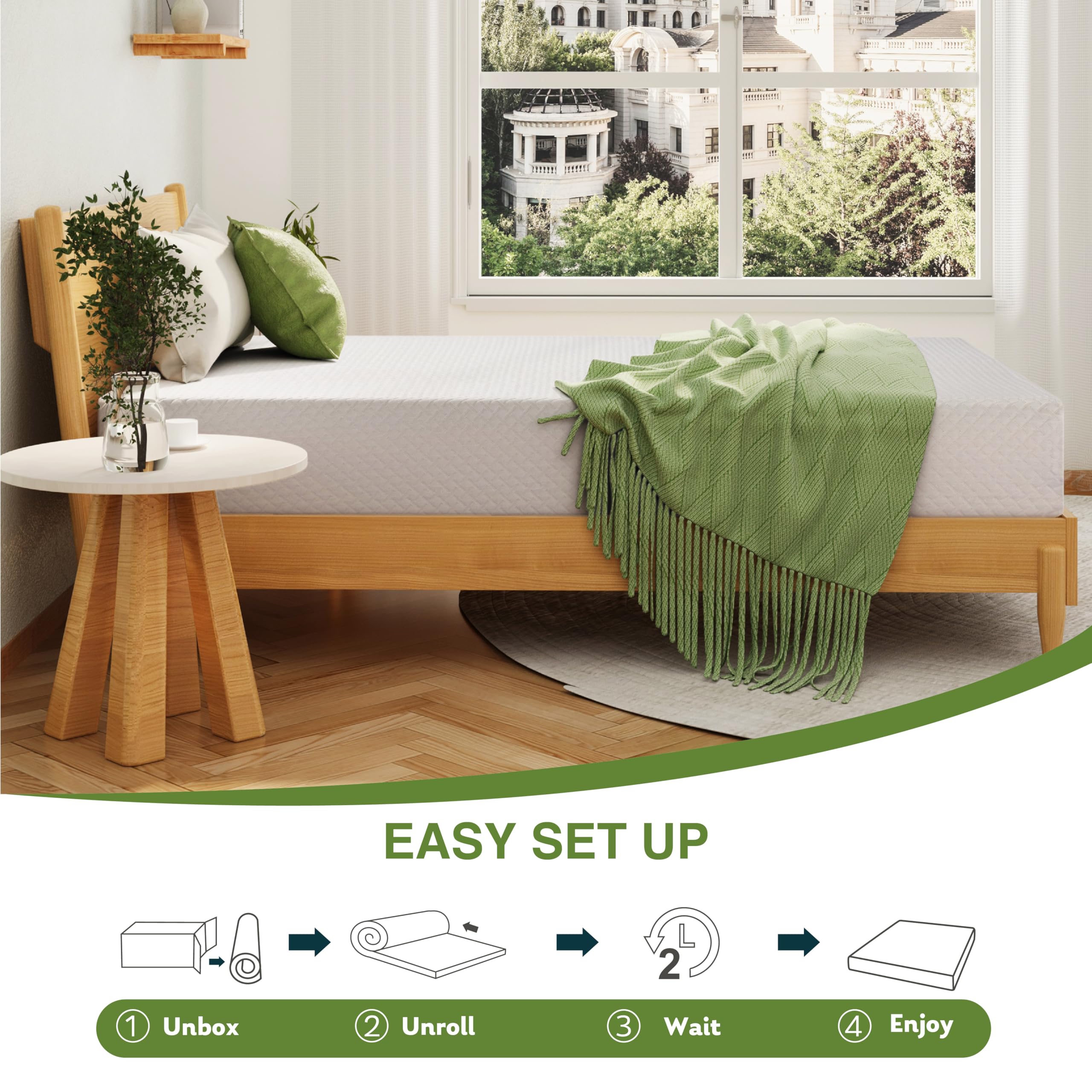 EGOHOME certipur-us label close-up signals quality standards.