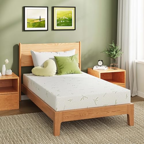 EGOHOME green tea gel memory foam top layer delivers breathable cooling.