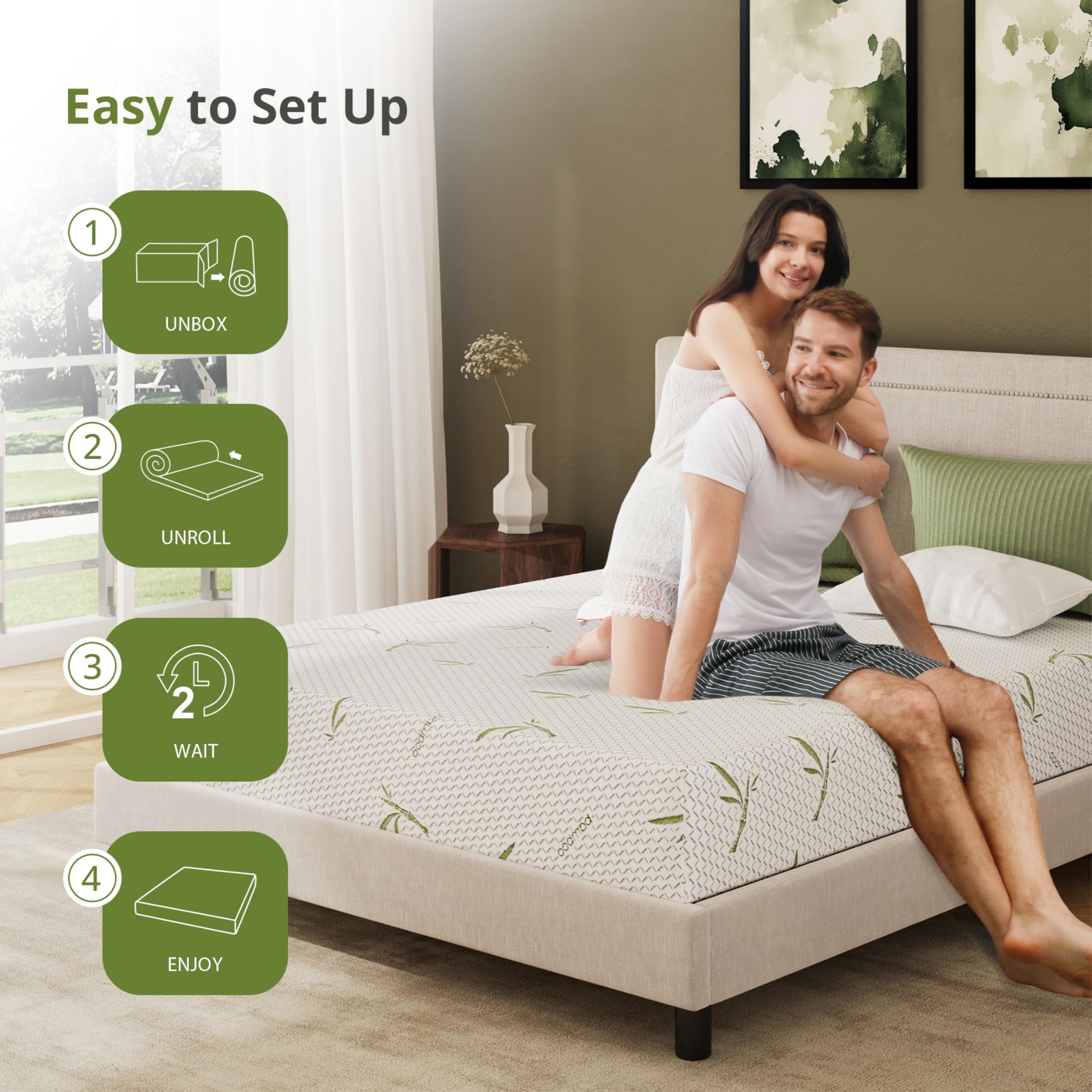 EGOHOME OEKO-TEX Standard 100 fabric adds safety and softness.