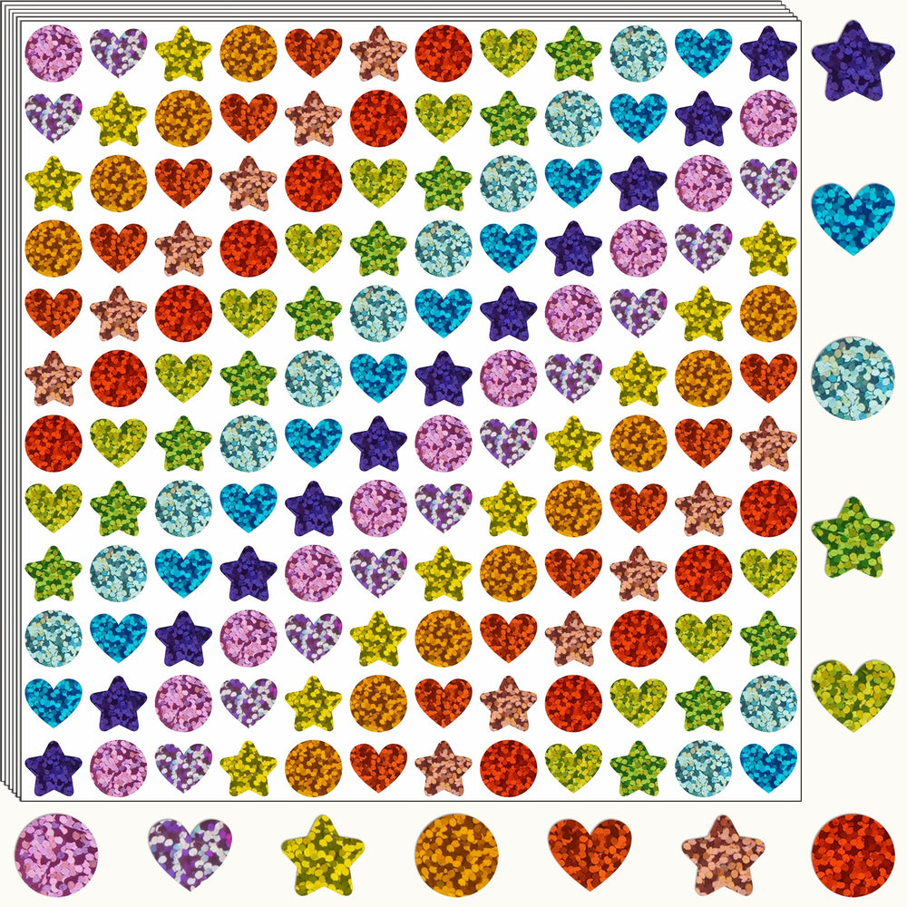EgretLFsail holographic star sticker in rainbow colors for classroom rewards