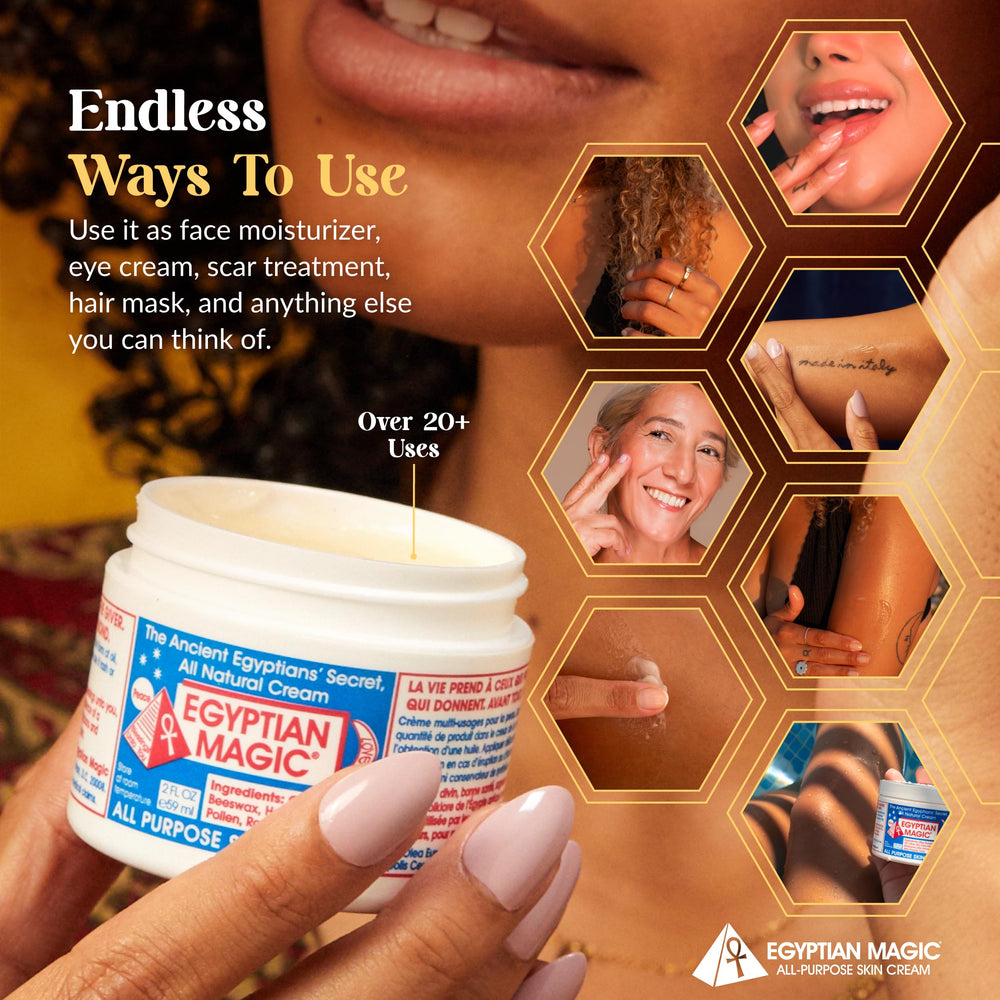 Egyptian Magic beeswax ingredient highlighting barrier protection